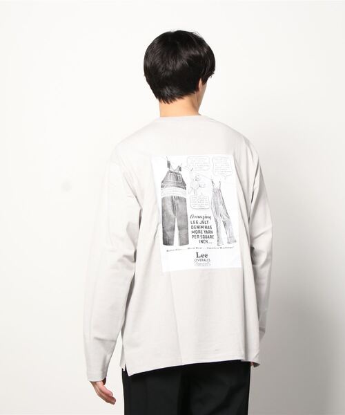 Lee(リー)の「【Lee】リー ミニロゴ刺繍 バックプリント ロングスリーブTシャツ LT2987 OVERALLS(Tシャツ/カットソー・メンズ・ブラック/ホワイト/グレー・M/L/XL/S)」の19枚目の写真