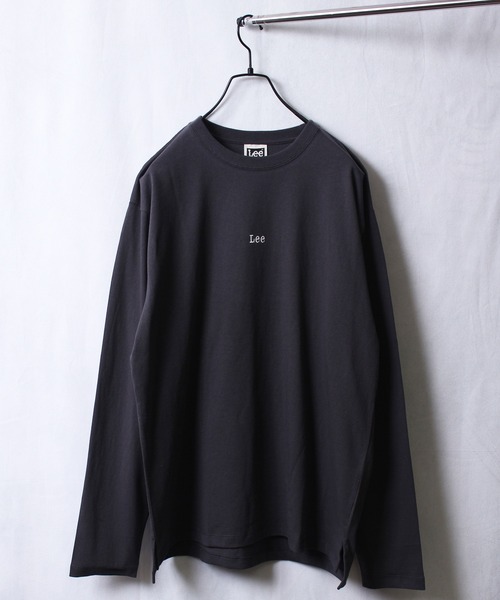 Lee(リー)の「【Lee】リー ミニロゴ刺繍 バックプリント ロングスリーブTシャツ LT2987 OVERALLS(Tシャツ/カットソー・メンズ・ブラック/ホワイト/グレー・M/L/XL/S)」の5枚目の写真
