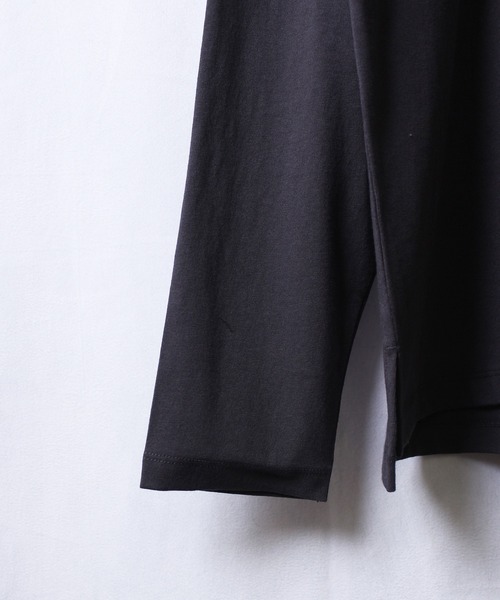 Lee(リー)の「【Lee】リー ミニロゴ刺繍 バックプリント ロングスリーブTシャツ LT2987 OVERALLS(Tシャツ/カットソー・メンズ・ブラック/ホワイト/グレー・M/L/XL/S)」の9枚目の写真