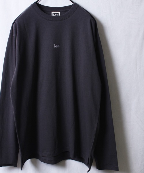 Lee(リー)の「【Lee】リー ミニロゴ刺繍 バックプリント ロングスリーブTシャツ LT2987 OVERALLS(Tシャツ/カットソー・メンズ・ブラック/ホワイト/グレー・M/L/XL/S)」の6枚目の写真