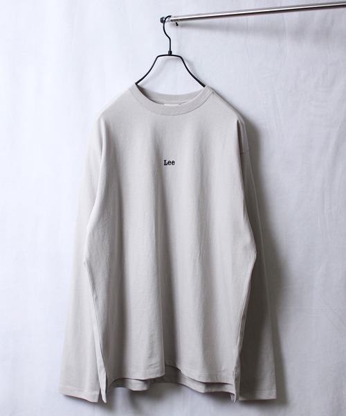 Lee(リー)の「【Lee】リー ミニロゴ刺繍 バックプリント ロングスリーブTシャツ LT2987 OVERALLS(Tシャツ/カットソー・メンズ・ブラック/ホワイト/グレー・M/L/XL/S)」の14枚目の写真