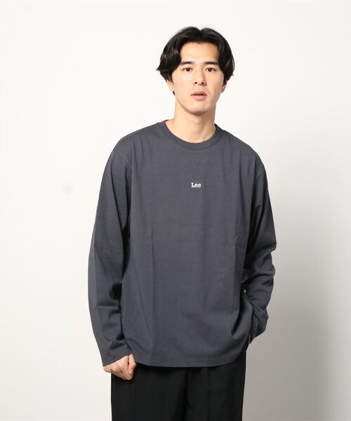 Lee(リー)の「【Lee】リー ミニロゴ刺繍 バックプリント ロングスリーブTシャツ LT2987 OVERALLS(Tシャツ/カットソー・メンズ・ブラック/ホワイト/グレー・M/L/XL/S)」の22枚目の写真