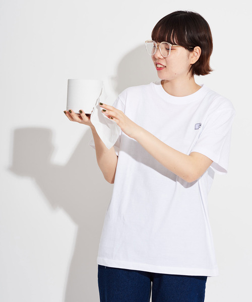 I am I in fact...(アイアムアイインファクト)の「【1枚入り】achoo! パックTシャツ(Tシャツ/カットソー・レディース・ピンク/グレー/ホワイト・FREE)」の11枚目の写真