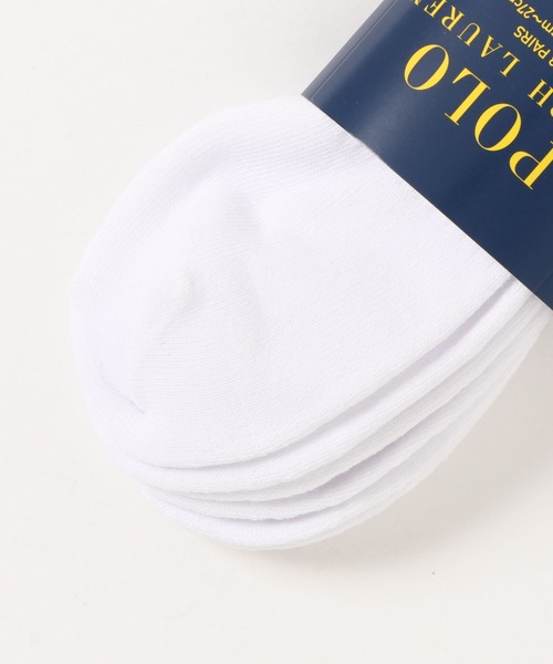 POLO RALPH LAUREN（ポロ ラルフ ローレン）の「【 POLO RALPH LAUREN/ポロラルフローレン】クォーター丈靴下（ソックス）　3足組　ワンポイント刺繍（ソックス/靴下・メンズ・その他1/ホワイト/その他5/その他4/その他3・FREE）」の6枚目の写真