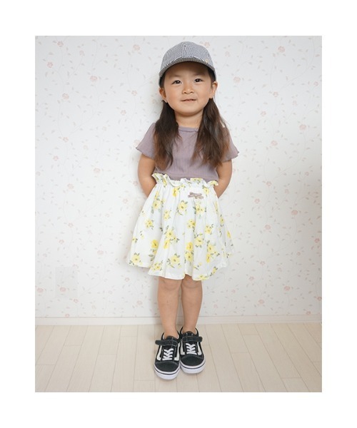 petit main（プティマイン）の「ベーシックスカート（スカート・キッズ・ネイビー/ピンク/オフホワイト/サックスブルー/モカ/キナリ/レッド・80ｃｍ/100cm/130cm/90cm/120cm/110cm）」の19枚目の写真