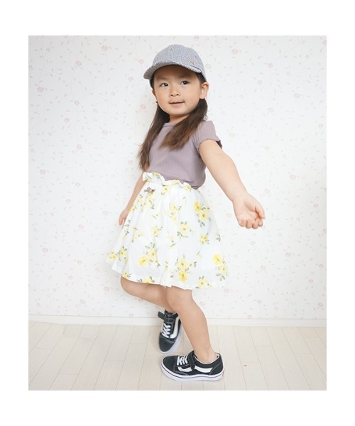 petit main（プティマイン）の「ベーシックスカート（スカート・キッズ・ネイビー/ピンク/オフホワイト/サックスブルー/モカ/キナリ/レッド・80ｃｍ/100cm/130cm/90cm/120cm/110cm）」の22枚目の写真