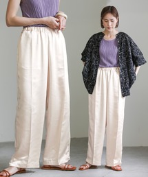 select MOCA | 2021 SS ヴィンテージサテンセンタープレスストレートリラックスパンツ(その他パンツ)