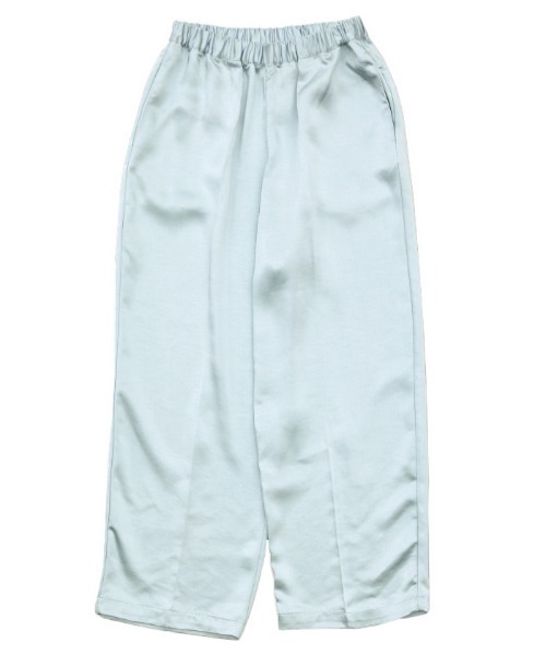select MOCA（セレクトモカ）の「2021 SS ヴィンテージサテンセンタープレスストレートリラックスパンツ（その他パンツ・レディース・ベージュ/サックスブルー/イエロー/アイボリー・FREE）」の9枚目の写真