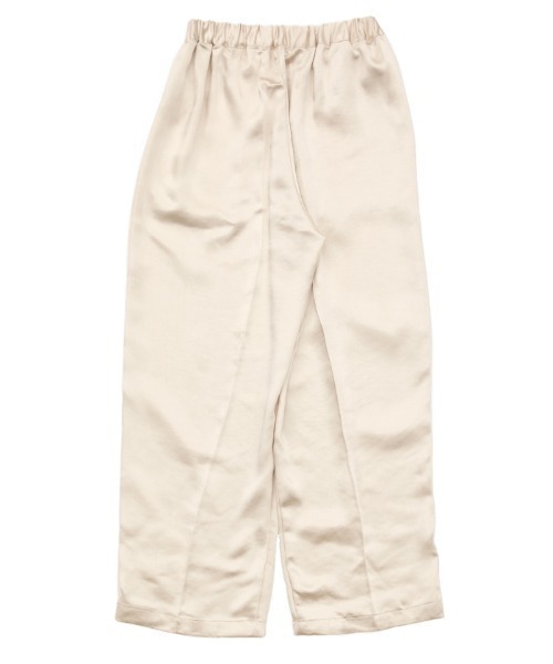 select MOCA（セレクトモカ）の「2021 SS ヴィンテージサテンセンタープレスストレートリラックスパンツ（その他パンツ・レディース・ベージュ/サックスブルー/イエロー/アイボリー・FREE）」の12枚目の写真