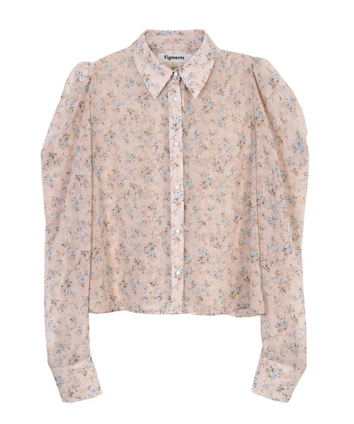 Figments（フィグメンツ）の「パールボタン花柄ブラウス（シャツ/ブラウス・レディース・ベージュ/ライトピンク・FREE）」の12枚目の写真