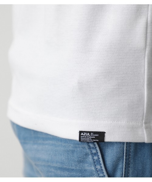 AZUL by moussy(アズールバイマウジー)の「TACK FRAISE TANK TOP/タックフレーズタンクトップ(タンクトップ・メンズ・ホワイト/ブラック・SMALL/MEDIUM/LARGE/X-LARGE)」の11枚目の写真