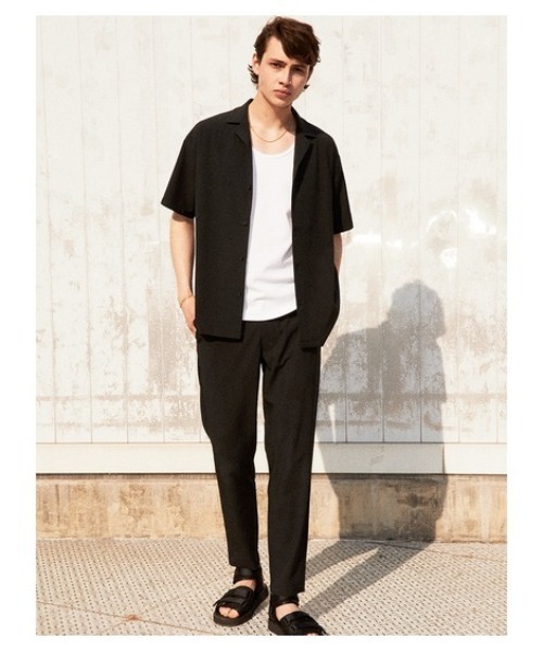 AZUL by moussy(アズールバイマウジー)の「TACK FRAISE TANK TOP/タックフレーズタンクトップ(タンクトップ・メンズ・ホワイト/ブラック・SMALL/MEDIUM/LARGE/X-LARGE)」の16枚目の写真