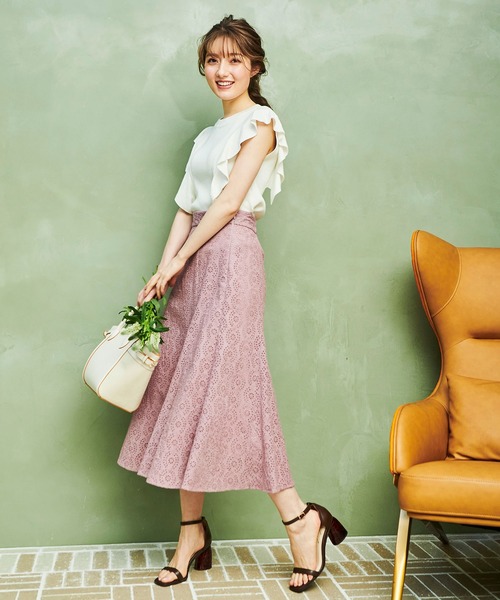 NOELA（ノエラ）の「カットワークレーススカート（スカート）」 - WEAR