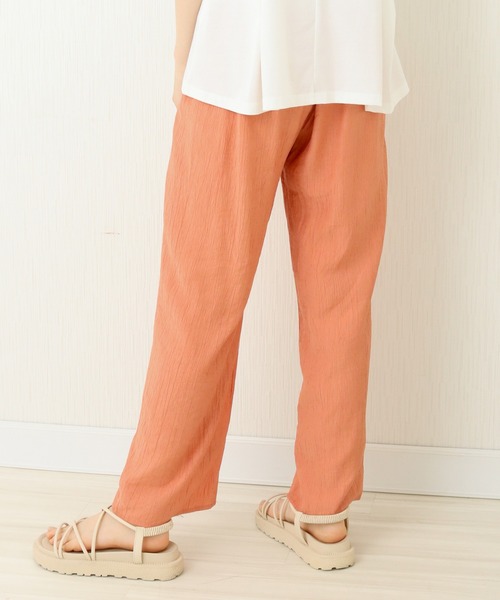 libelle more(リベル モア)の「楊柳ストレートパンツ(その他パンツ・レディース・アイボリー/ベージュ/ブラック/オリーブ/オレンジ・FREE)」の6枚目の写真