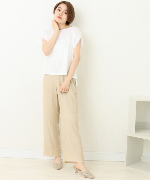 libelle more(リベル モア)の「楊柳ストレートパンツ(その他パンツ・レディース・アイボリー/ベージュ/ブラック/オリーブ/オレンジ・FREE)」の20枚目の写真