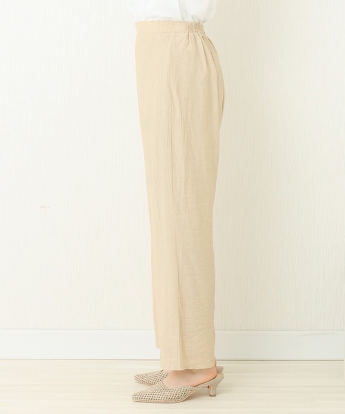 libelle more(リベル モア)の「楊柳ストレートパンツ(その他パンツ・レディース・アイボリー/ベージュ/ブラック/オリーブ/オレンジ・FREE)」の17枚目の写真