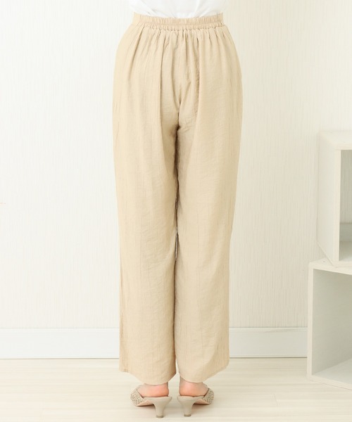 libelle more(リベル モア)の「楊柳ストレートパンツ(その他パンツ・レディース・アイボリー/ベージュ/ブラック/オリーブ/オレンジ・FREE)」の7枚目の写真