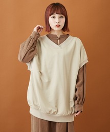 CUBE SUGAR（キューブシュガー）の「ミニ裏毛 2ｗay スウェットベスト（スウェット）」