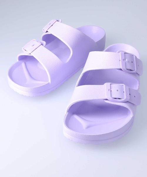 ORiental TRaffic(オリエンタルトラフィック)の「【ORTR】ダブルベルトシャワーサンダル(サンダル・レディース・ブラック/パープル/ホワイト/イエロー・23.0cm/26.0cm/24.0cm/25cm/21.0cm/22.0cm)」の3枚目の写真