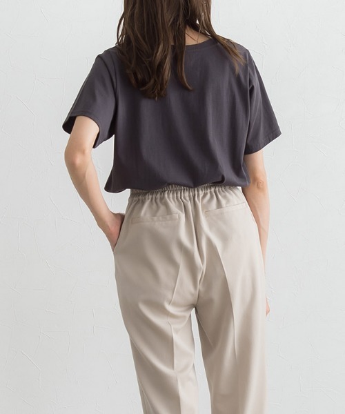 Pierrot（ピエロ）の「フレア切り替え半袖セットアップ（セットアップ・レディース・グレイッシュベージュ/グレイッシュブルー/ブラック・L/M/PM）」の21枚目の写真