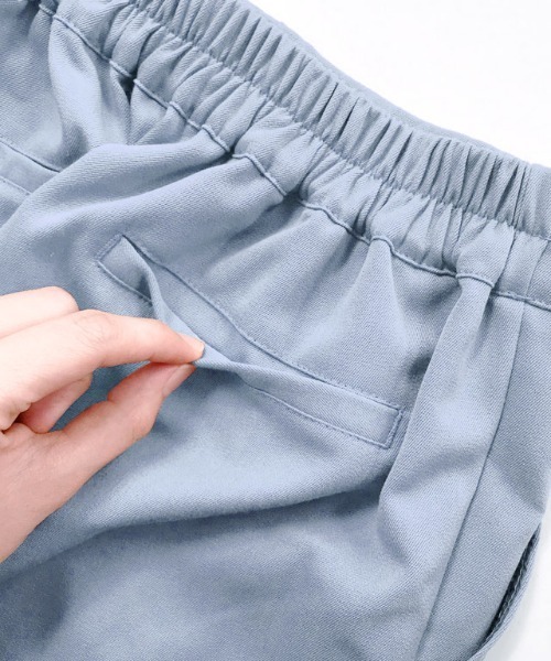 Pierrot（ピエロ）の「フレア切り替え半袖セットアップ（セットアップ・レディース・グレイッシュベージュ/グレイッシュブルー/ブラック・L/M/PM）」の9枚目の写真