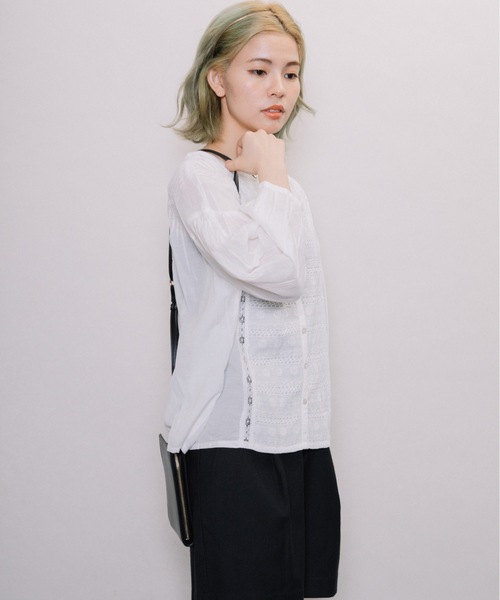 miniyu（ミニュウ）の「【NIMES】レースブラウス（シャツ/ブラウス・レディース・ホワイト/ベージュ・FREE）」の18枚目の写真