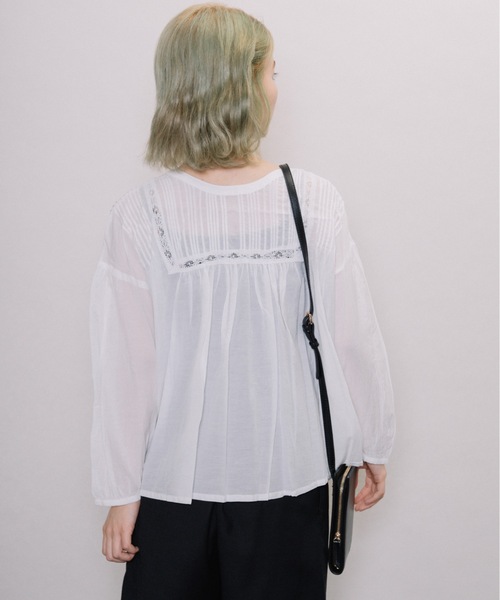 miniyu（ミニュウ）の「【NIMES】レースブラウス（シャツ/ブラウス・レディース・ホワイト/ベージュ・FREE）」の20枚目の写真