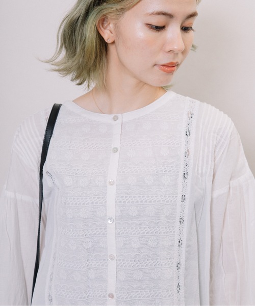 miniyu（ミニュウ）の「【NIMES】レースブラウス（シャツ/ブラウス・レディース・ホワイト/ベージュ・FREE）」の22枚目の写真