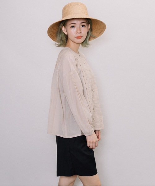 miniyu（ミニュウ）の「【NIMES】レースブラウス（シャツ/ブラウス・レディース・ホワイト/ベージュ・FREE）」の8枚目の写真