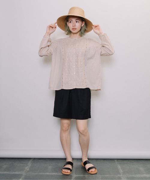 miniyu（ミニュウ）の「【NIMES】レースブラウス（シャツ/ブラウス・レディース・ホワイト/ベージュ・FREE）」の10枚目の写真