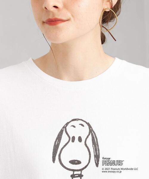 green label relaxing（グリーンレーベルリラクシング）の「【別注】＜PEANUTS × green label relaxing ＞ショートスリーブ Tシャツ（Tシャツ/カットソー・レディース・ブラック/ベージュ/オフホワイト・FREE）」の7枚目の写真