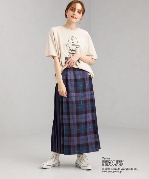 green label relaxing（グリーンレーベルリラクシング）の「【別注】＜PEANUTS × green label relaxing ＞ショートスリーブ Tシャツ（Tシャツ/カットソー・レディース・ブラック/ベージュ/オフホワイト・FREE）」の14枚目の写真