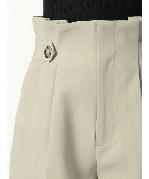 MERCURYDUO（マーキュリーデュオ）の「ウエストタックツイルショートパンツ（その他パンツ・レディース・ベージュ/ミント・FREE）」の4枚目の写真