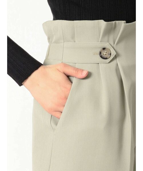 MERCURYDUO（マーキュリーデュオ）の「ウエストタックツイルショートパンツ（その他パンツ・レディース・ベージュ/ミント・FREE）」の5枚目の写真