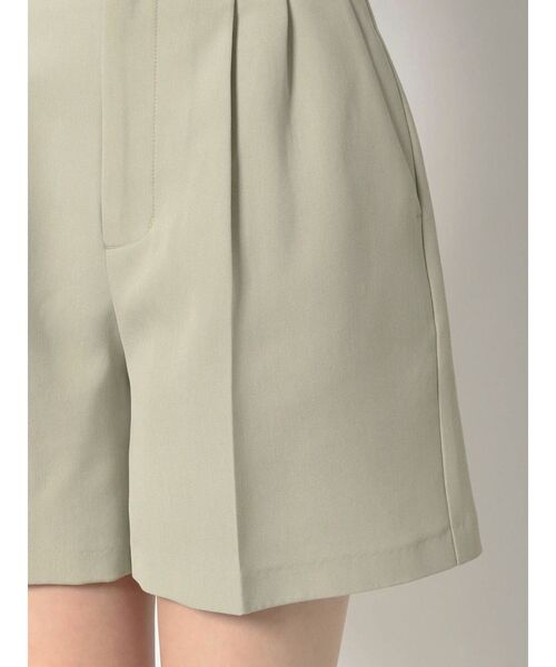 MERCURYDUO（マーキュリーデュオ）の「ウエストタックツイルショートパンツ（その他パンツ・レディース・ベージュ/ミント・FREE）」の6枚目の写真
