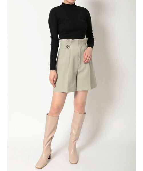 MERCURYDUO（マーキュリーデュオ）の「ウエストタックツイルショートパンツ（その他パンツ・レディース・ベージュ/ミント・FREE）」の11枚目の写真