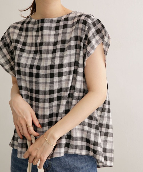 URBAN RESEARCH DOORS（アーバンリサーチドアーズ）の「チェック柄バックタックブラウス（シャツ/ブラウス・レディース・その他1/その他2・ONE）」の5枚目の写真