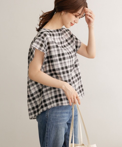 URBAN RESEARCH DOORS（アーバンリサーチドアーズ）の「チェック柄バックタックブラウス（シャツ/ブラウス・レディース・その他1/その他2・ONE）」の9枚目の写真