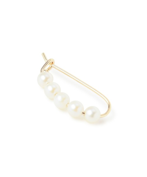 ミズキ　MIZUKI ☆K14ゴールド　淡水パールのフープ ピアス ☆関税込☆ MIZUKI 14K パール ピアス (MIZUKI/ピアス