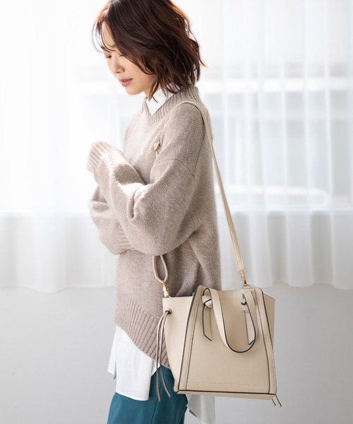 GLOBAL WORK(グローバルワーク)の「スぺ軽変形3WAYショルダー/952700(ショルダーバッグ・レディース・ライトイエロー/ライトグリーン/ブラック/ライトベージュ/オフホワイト/その他/グリーン・FREE)」の18枚目の写真