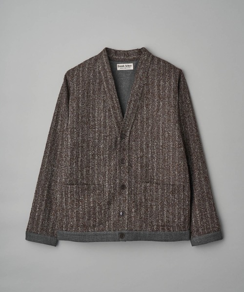 FRANK LEDER(フランクリーダー)の「FRANK LEDER VINTAGE FABRIC EDITION CARDIGAN (47009)(カーディガン/ボレロ・メンズ・ライトブラウン・MEDIUM/LARGE)」の5枚目の写真