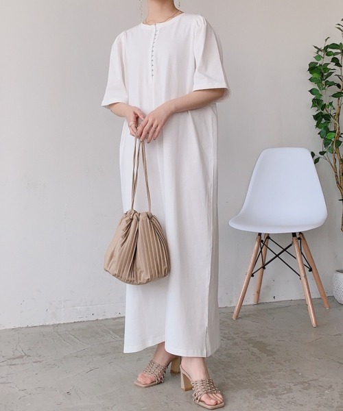 VANNIE U（ヴァニーユー）の「2WAYホックスリーブワンピース（ワンピース・レディース・ホワイト/イエロー・FREE）」の11枚目の写真