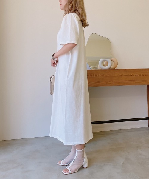 VANNIE U（ヴァニーユー）の「2WAYホックスリーブワンピース（ワンピース・レディース・ホワイト/イエロー・FREE）」の20枚目の写真