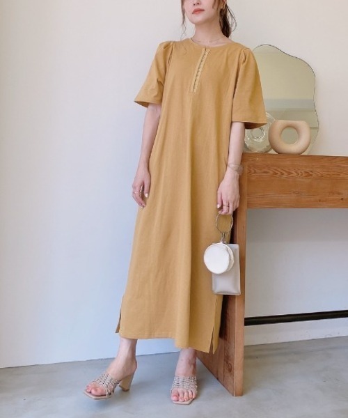 VANNIE U（ヴァニーユー）の「2WAYホックスリーブワンピース（ワンピース・レディース・ホワイト/イエロー・FREE）」の22枚目の写真