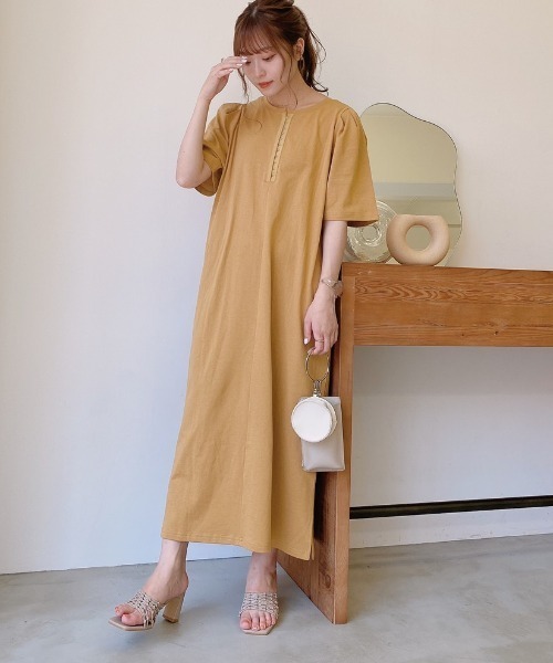 VANNIE U（ヴァニーユー）の「2WAYホックスリーブワンピース（ワンピース・レディース・ホワイト/イエロー・FREE）」の7枚目の写真