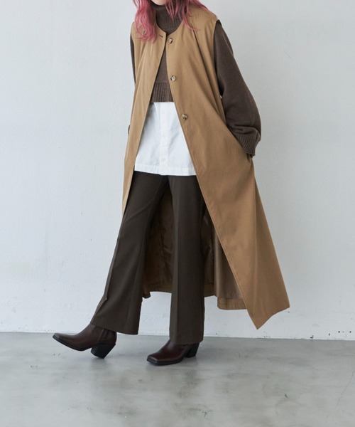 17HR（セブンティーンアワーズ）の「３wayトレンチコート【ユニセックス可】（トレンチコート・レディース・ブラック/ベージュ・FREE）」の14枚目の写真