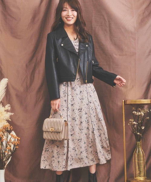 NOELA（ノエラ）の「ライダースジャケット（ライダースジャケット・レディース・ベージュ/ブラック/オフホワイト・FREE）」の5枚目の写真