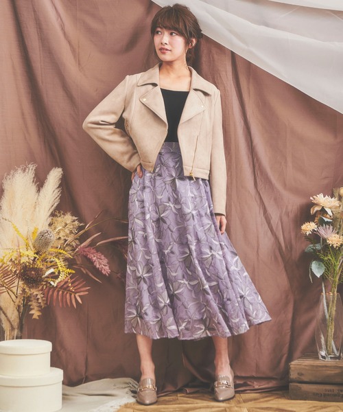 NOELA（ノエラ）の「ライダースジャケット（ライダースジャケット・レディース・ベージュ/ブラック/オフホワイト・FREE）」の8枚目の写真