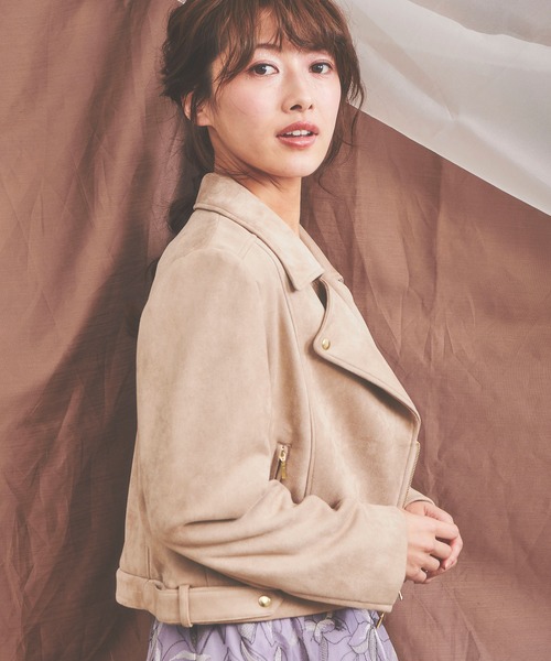 NOELA（ノエラ）の「ライダースジャケット（ライダースジャケット・レディース・ベージュ/ブラック/オフホワイト・FREE）」の11枚目の写真