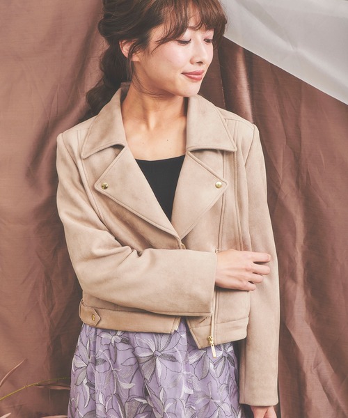 NOELA（ノエラ）の「ライダースジャケット（ライダースジャケット・レディース・ベージュ/ブラック/オフホワイト・FREE）」の12枚目の写真